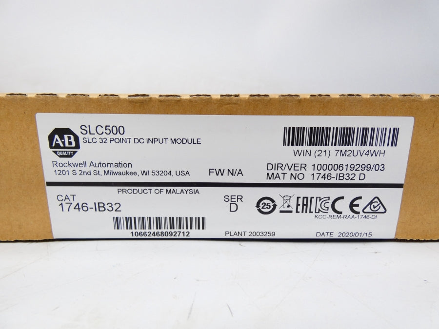 ALLEN BRADLEY 1746-IB32 SER. D DATE: 2020 NSFS