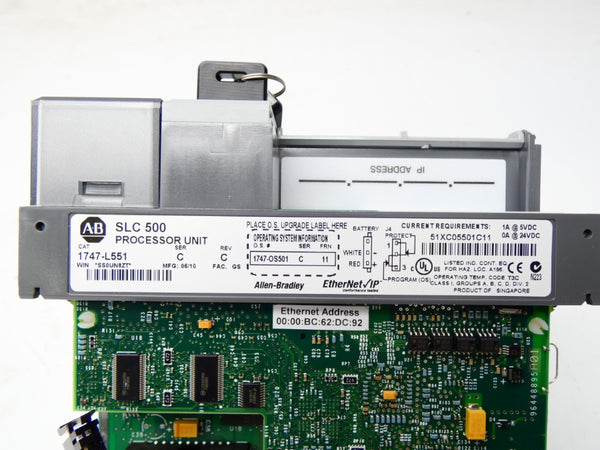 ALLEN BRADLEY 1747-L551 SER. C REV. C F/W 11 NSMP