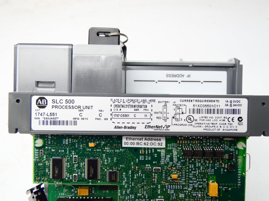 ALLEN BRADLEY 1747-L551 SER. C REV. C F/W 11 NSMP