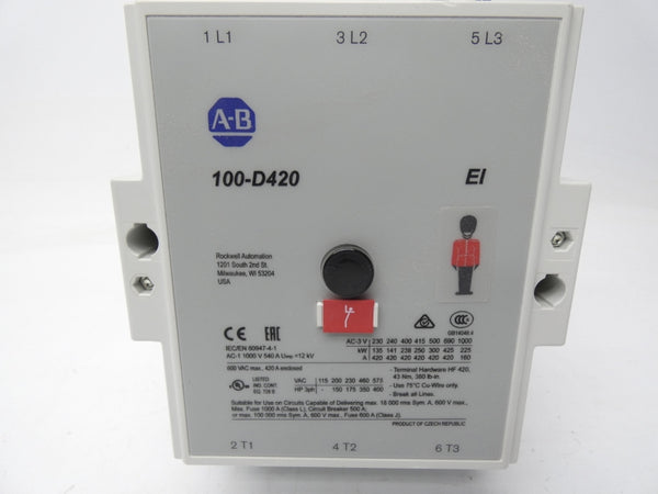 ALLEN BRADLEY 100-D420ED11 110-130V 420A NSNP