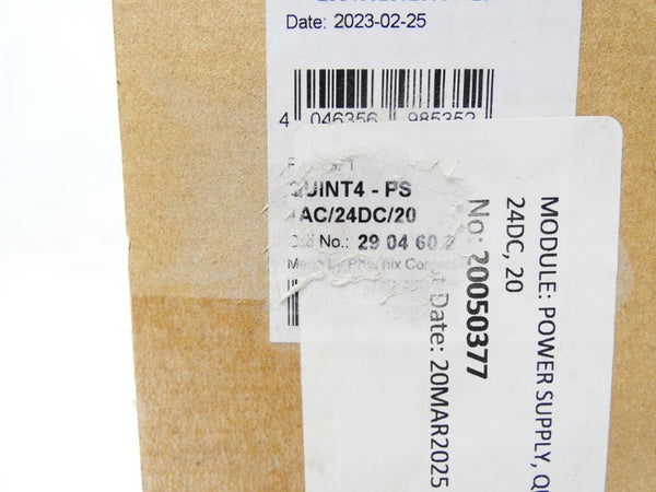 PHOENIX CONTACT QUINT4-PS1AC/24DC/20 2904602 100-240VAC 6.8-2.7A NSMP