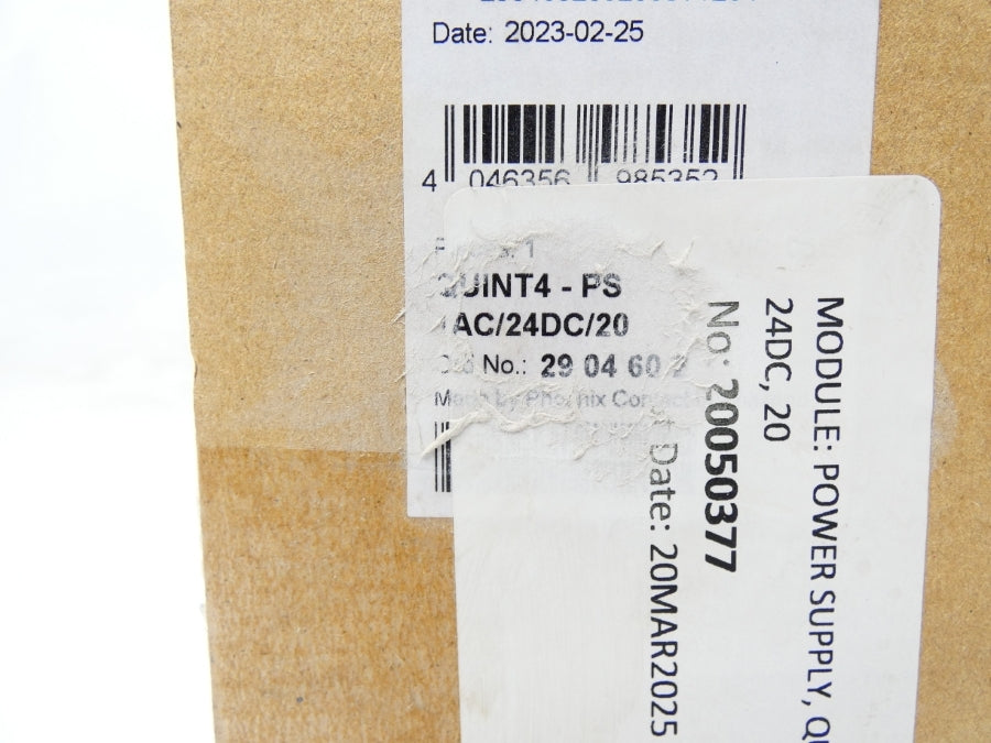 PHOENIX CONTACT QUINT4-PS1AC/24DC/20 2904602 100-240VAC 6.8-2.7A NSMP