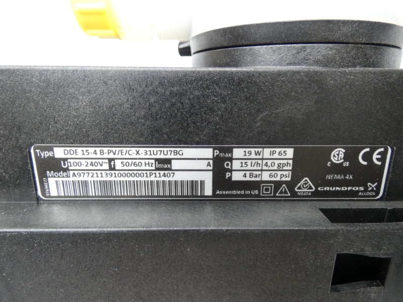 GRUDFOS DDE15-4B-PV/E/C-X-31U7U7BG 97721139 100-240V 60PSI NSMP