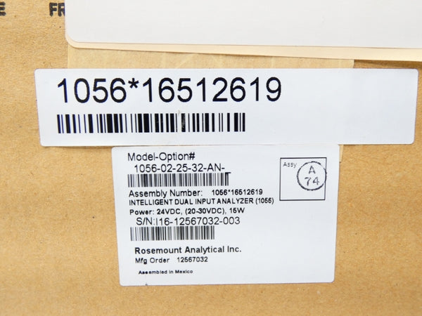 ROSEMOUNT 1056-02-25-32-AN 24VDC NSFS