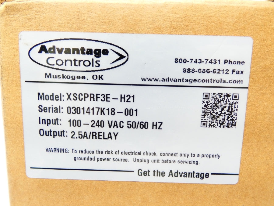 ADVANTAGE CONTROLS XSCPRF3E-H21 100-240VAC 2.5A NSMP