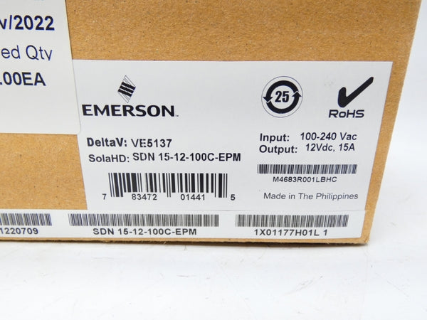 EMERSON SDN15-12-100C-EPM 100-240VAC 15A NSMP