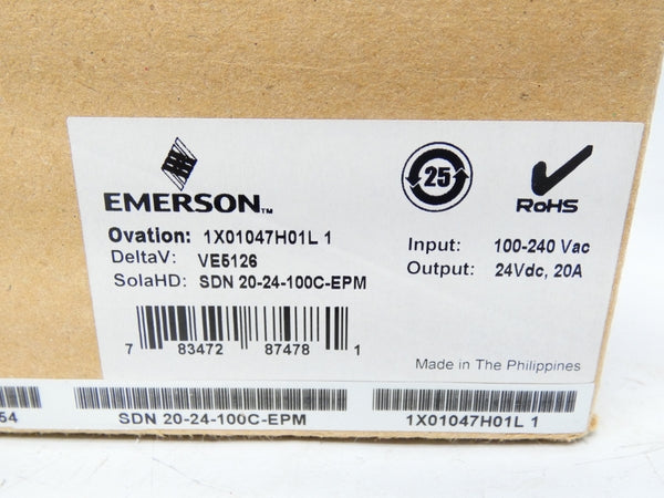 EMERSON SDN20-24-100C-EPM 100-240VAC 20A NSMP