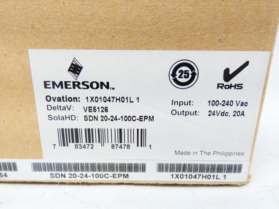 EMERSON SDN20-24-100C-EPM 100-240VAC 20A NSMP
