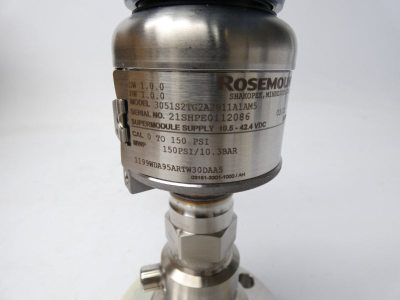 ROSEMOUNT 3051S2TG2A2811A1AM5 10.5-42.4VDC 150PSI NSMP