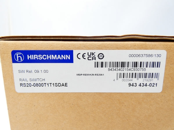 HIRSCHMANN RS20-0800T1T1SDAE S/W 09.1.00 NSFS