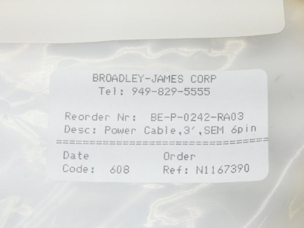 BROADLEY JAMES BE-P-0242-RA03 3' NSMP