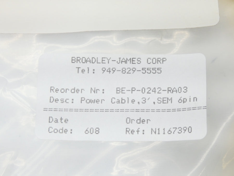 BROADLEY JAMES BE-P-0242-RA03 3' NSMP