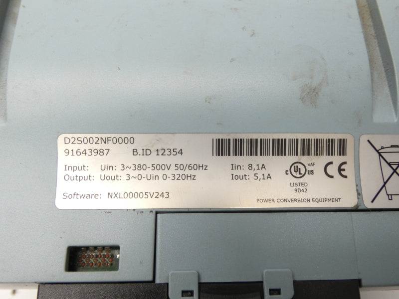 DYNAMOVE D2M002FT10BW0 380-500V 5.0A (AS IS) NSNP