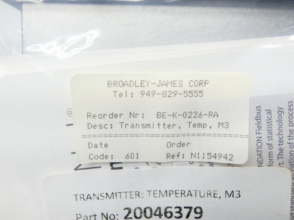 BROADLEY JAMES BE-K-0226-RA NSMP