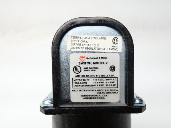 MCDONNELL & MILLER MODEL 2 115VDC 0.5A NSNP