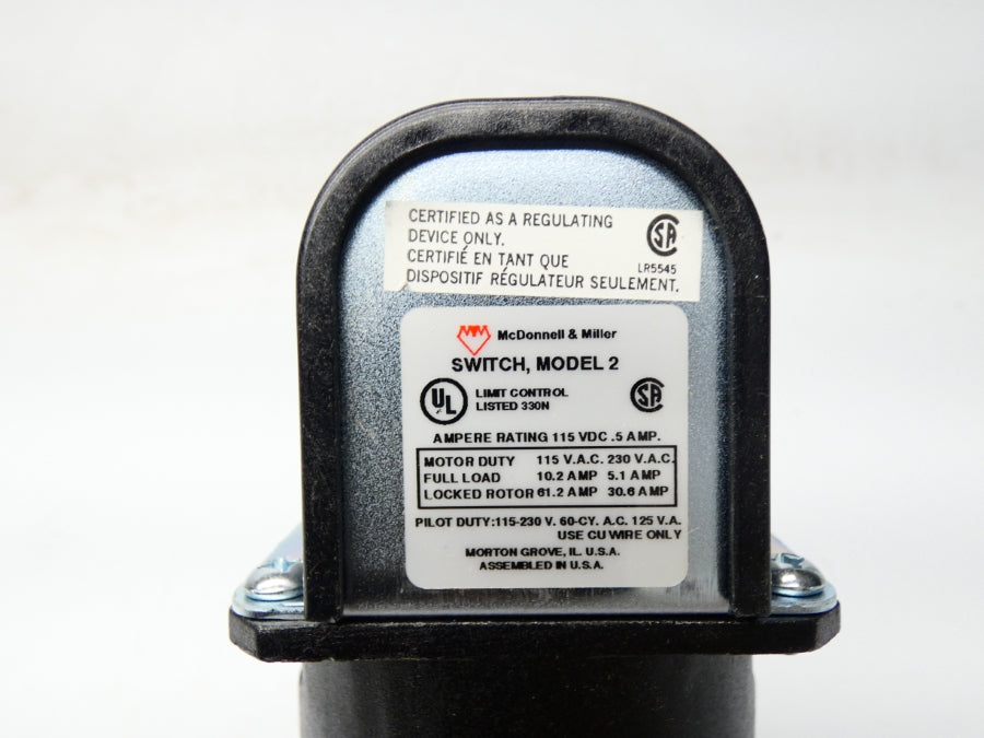 MCDONNELL & MILLER MODEL 2 115VDC 0.5A NSNP