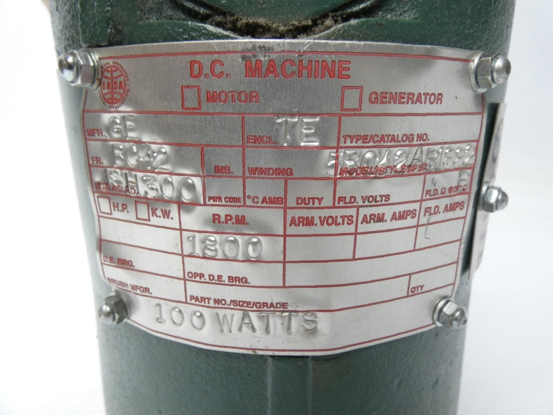 D.C. MACHINE 5B042AB1882 UNMP