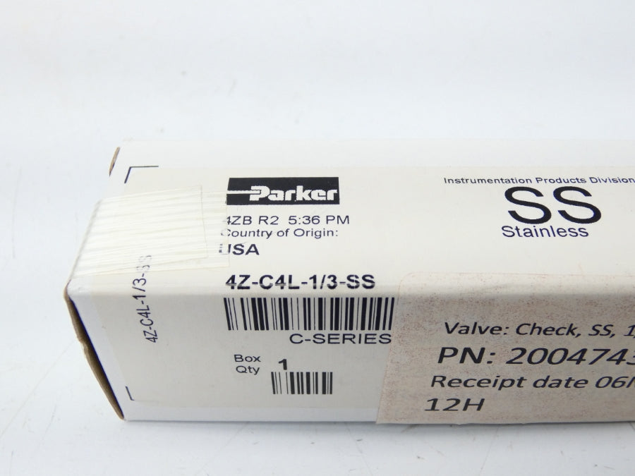 PARKER 4Z-C4L-1/3-SS NSMP
