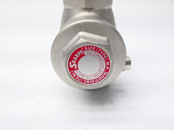 SHARPE 20276 CF8M200 3/4" NSNP