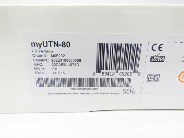 SEH M05202 MYUTN-80 F/W 2.0 S/W 14.5.15 NSFS