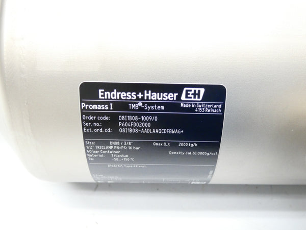 ENDRESS + HAUSER PROMASSI 08I1B08-AADLAAQCDFBWAG+ NSNP