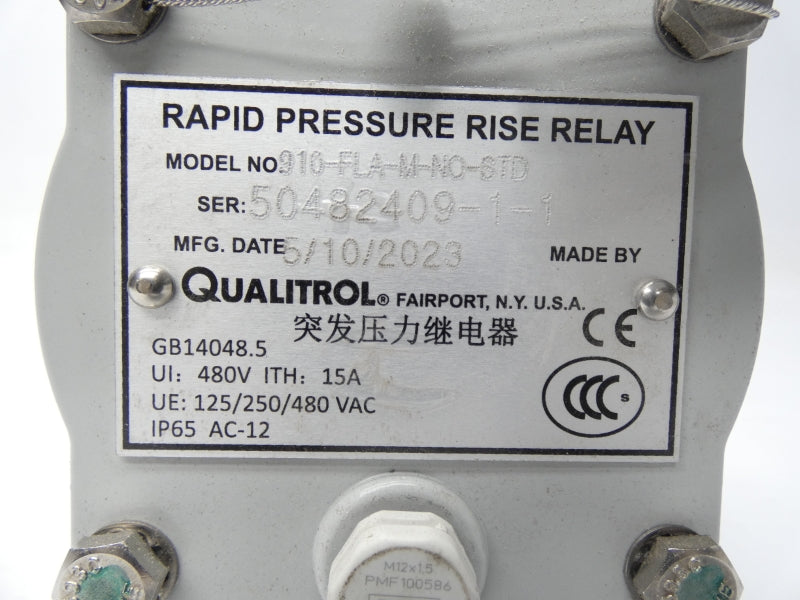 QUALITROL 910-FLA-M-NO-STD 480V 15A NSNP