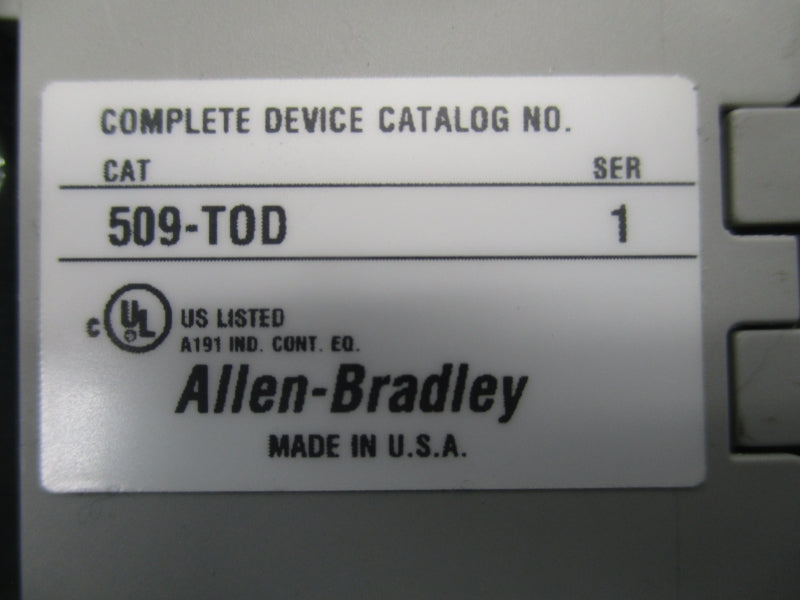 ALLEN BRADLEY 509-TOD SER.1 120VAC NSNP