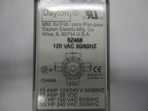 DAYTON 5Z468 120VAC 12A NSNP