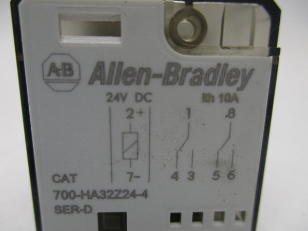 ALLEN BRADLEY 700-HA32Z24-4 SER.D 24VDC 10A NSNP