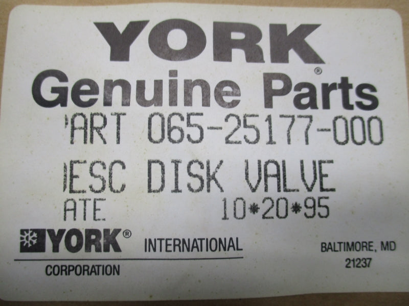 YORK 065-25177-000 NSFS