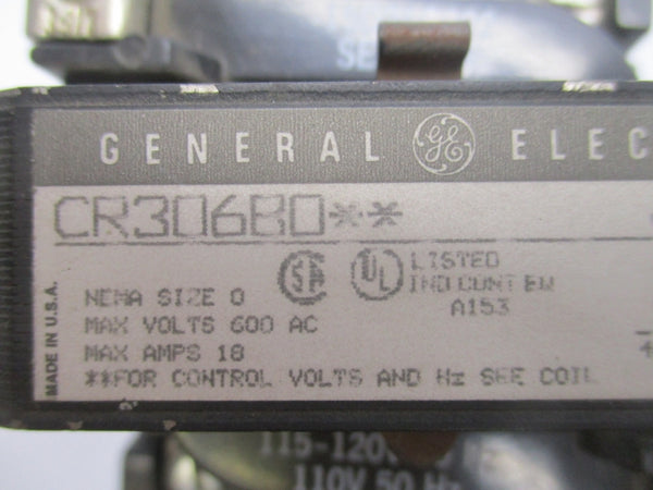 GENERAL ELECTRIC CR306B0 110/115-120V 18A NSNP