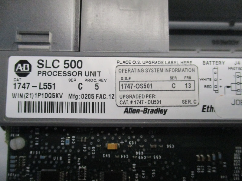 ALLEN BRADLEY 1747-L551 SER. C F/W 13 REV. 5 5-24VDC 1A NSNP