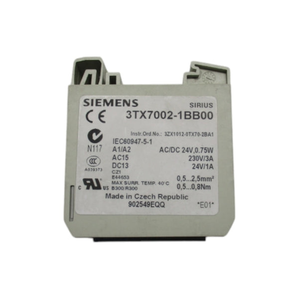 SIEMENS 3TX7002-1BB00 24VAC/DC UNMP