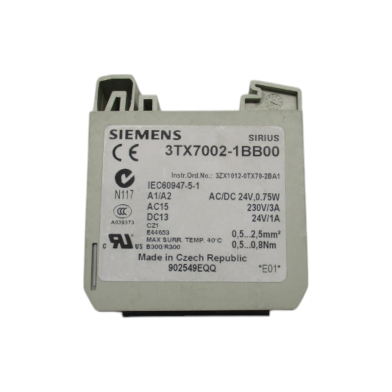 SIEMENS 3TX7002-1BB00 24VAC/DC UNMP