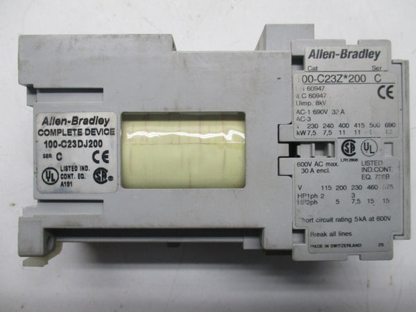 ALLEN BRADLEY 100-C23DJ200 SER.C 24VDC UNMP