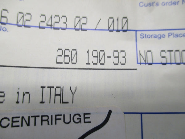 ALFA LAVAL 260190-93 NSMP