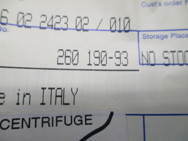 ALFA LAVAL 260190-93 NSMP