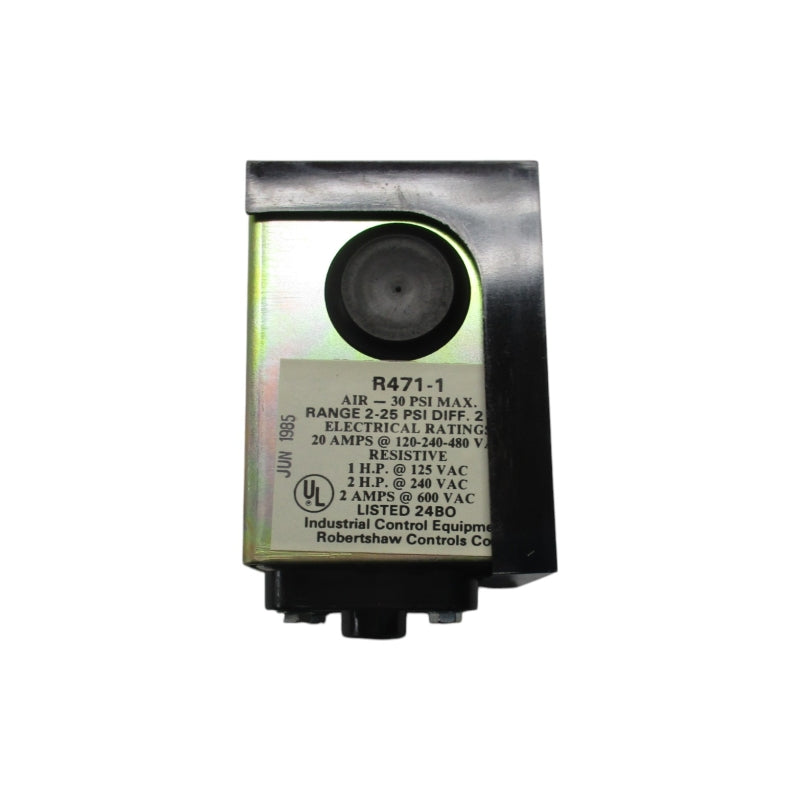 ROBERTSHAW R471-1 120/240/480VAC 2-25AMP 2-25PSI NSNP