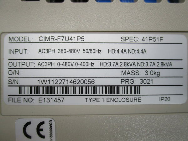 YASKAWA CIMR-F7U41P5 380-480V 4.4A NSMP