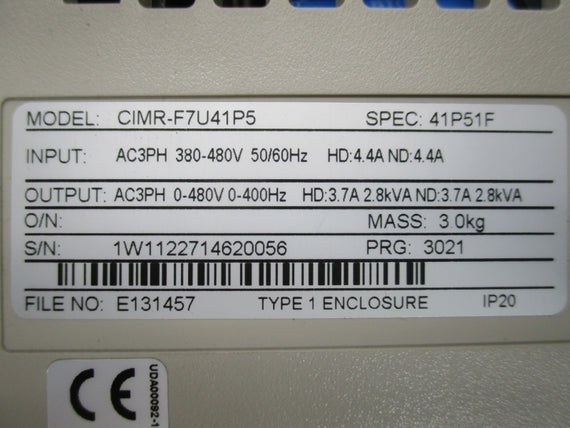 YASKAWA CIMR-F7U41P5 380-480V 4.4A NSMP