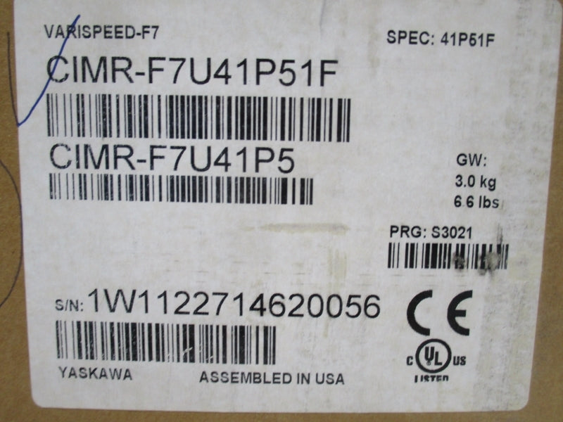 YASKAWA CIMR-F7U41P5 380-480V 4.4A NSMP