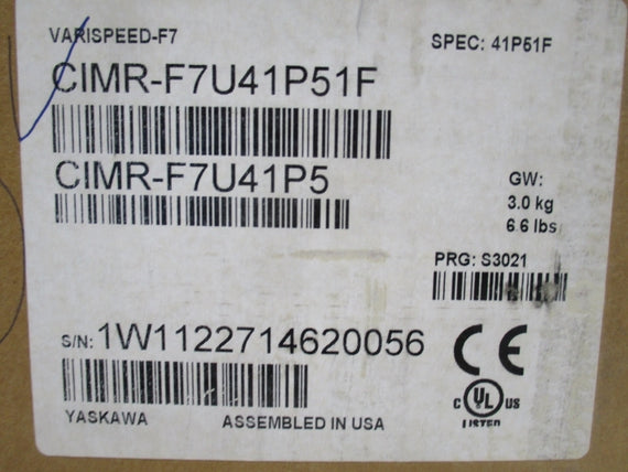 YASKAWA CIMR-F7U41P5 380-480V 4.4A NSMP