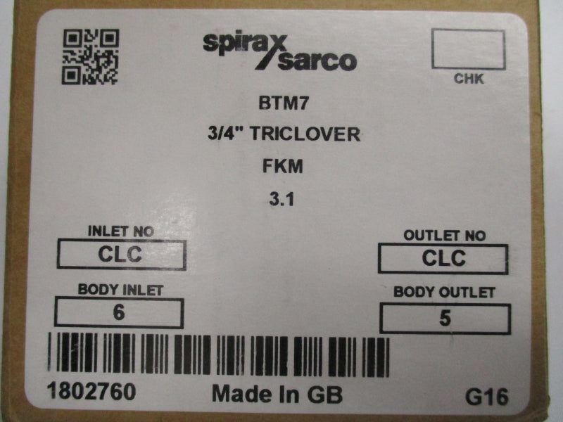SPIRAX SARCO BTM7 1802760 3/4" NSMP