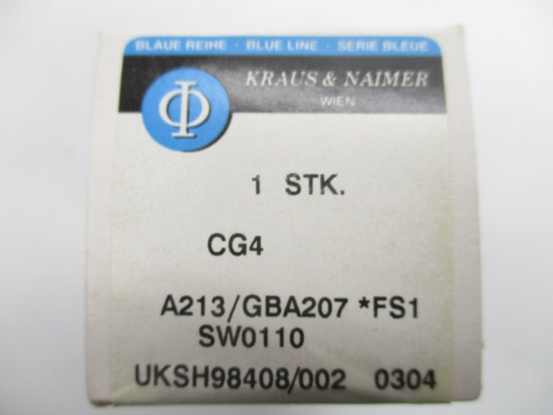 KRAUS & NAIMER CG4A213/GBA207 400VAC 10A NSMP