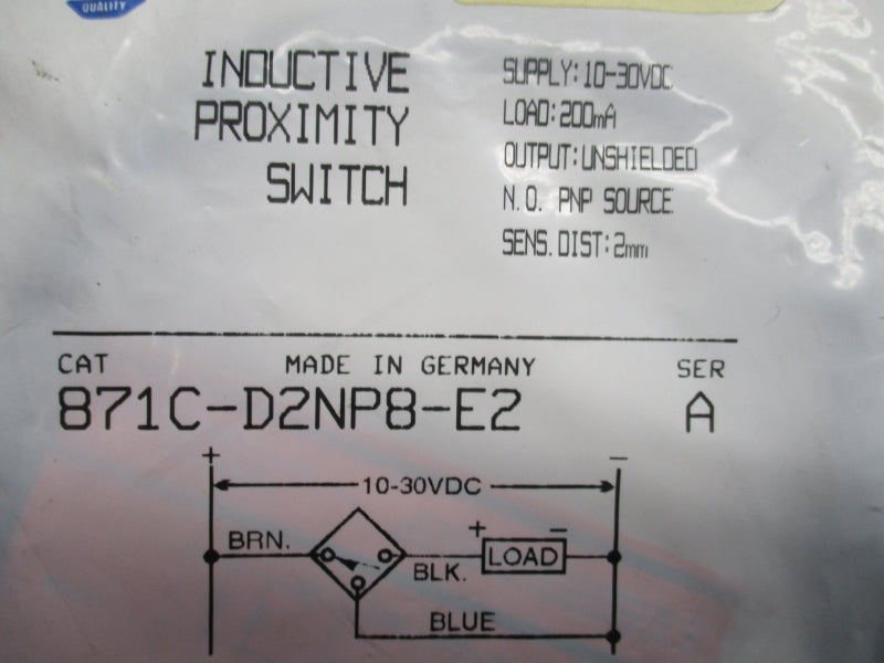 ALLEN BRADLEY 871C-D2NP8-E2 SER. A 10-30VDC NSMP