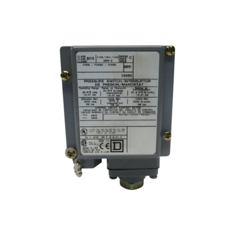 SQUARE D 9012GBW-2 SER. C 675PSI NSNP
