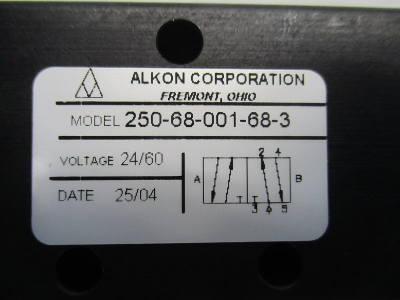 ALKON CORPORATION 250-68-001-68-3 24/60V NSNP
