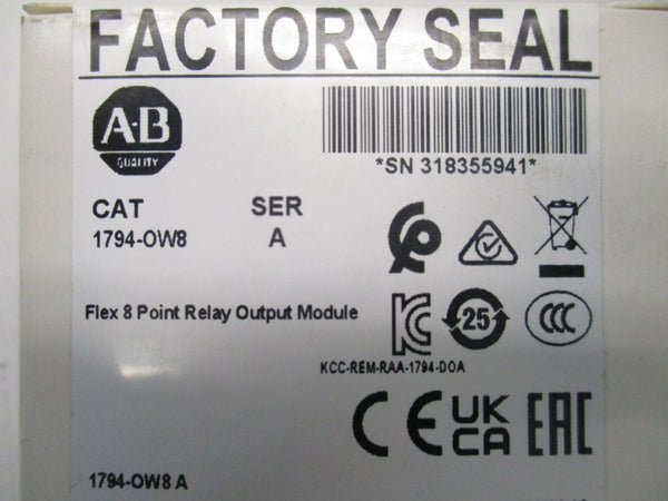 ALLEN BRADLEY 1794-OW8 SER. A DATE: 2024 NSFS