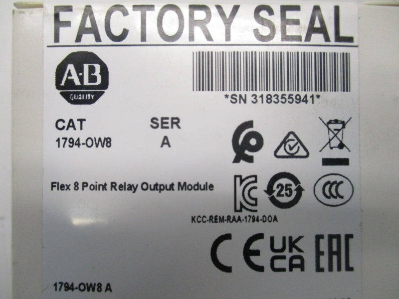 ALLEN BRADLEY 1794-OW8 SER. A DATE: 2024 NSFS