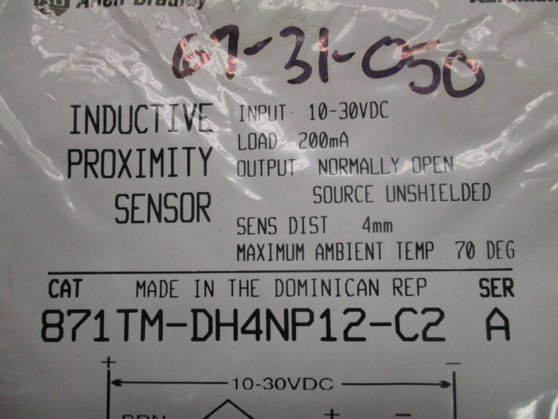 ALLEN BRADLEY 871TM-DH4NP12-C2 SER. A 10-30VDC NSMP
